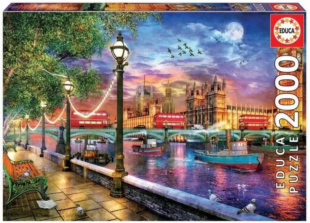 Puzzle 2000 Pièces London at Sunset par Educa : Un Paysage Urbain Superbe