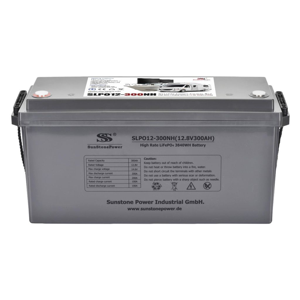 12V 300Ah zyklenfeste Lithium-Speicher 200A Entladung für Haus-Solaranlage 0% MwSt