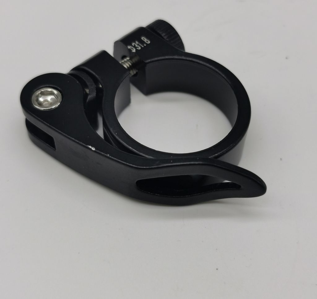 Sattelklemme mit Schnellspanner | Ø 31.8 Sattelstützklemme Fahrrad Schwarz