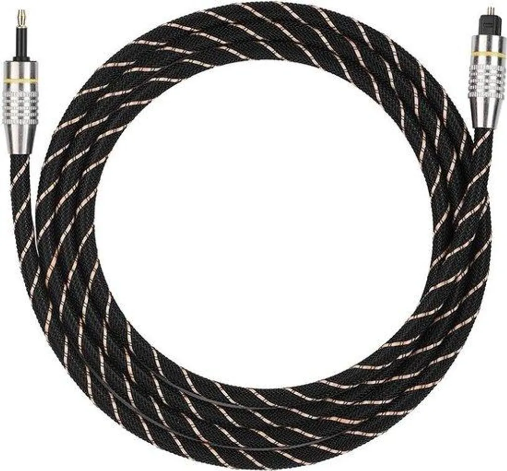 Câble Optique 15m Toslink en Fibre de Verre - Audio Numérique Longue Portée