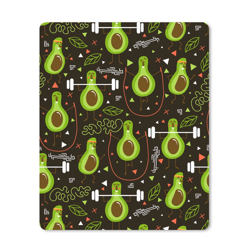 MuchoWow Mauspad Mousepad Avocado - Fitness - Muster 30x40 cm - Mousepads - Maus Mat - Pad - Mausunterlage - Mausmatten