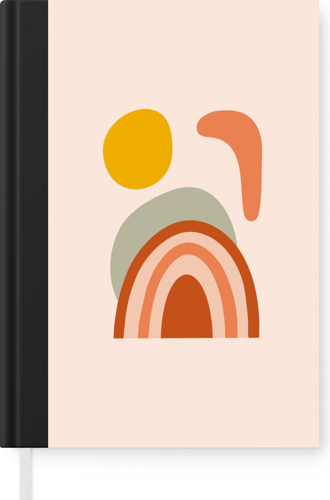 MuchoWow Notizbuch Tagebuch Haushaltsbuch Notebook A5 Sonne - Pastell - Sommer - Notizblock - Notizheft - Notebook - Schreibblock - Papier