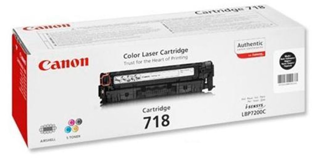Toner schwarz CRG-718BK (DoppelPack)