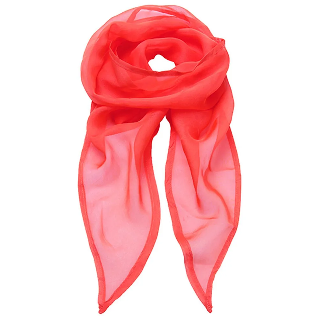 Foulard Chiffon Arancione Premier PR740 - Il Pop di Colore dell'Estate