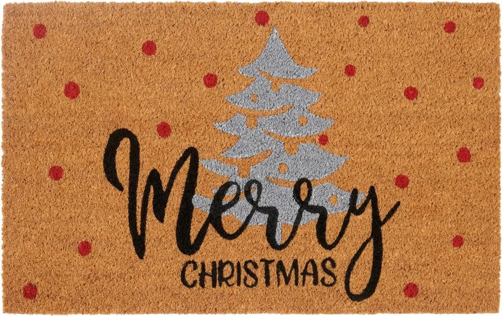 Paillasson Extérieur Joyeux Noël 40x70 cm Robuste et Antidérapant