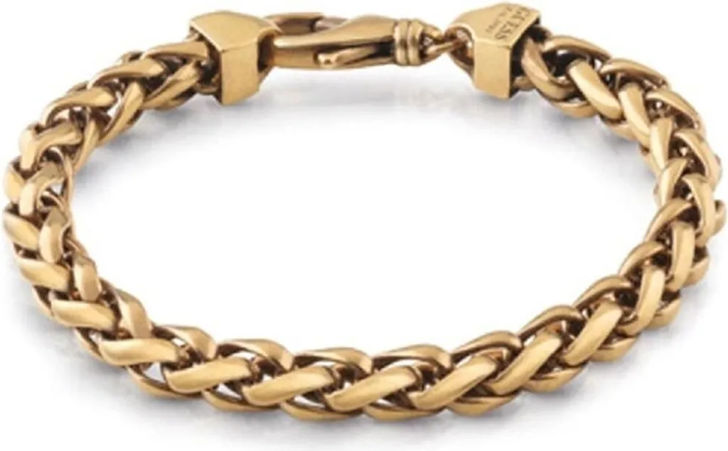 Bracelet Homme Guess UMB70017-S en Acier Argenté avec Logo Gravé Chic