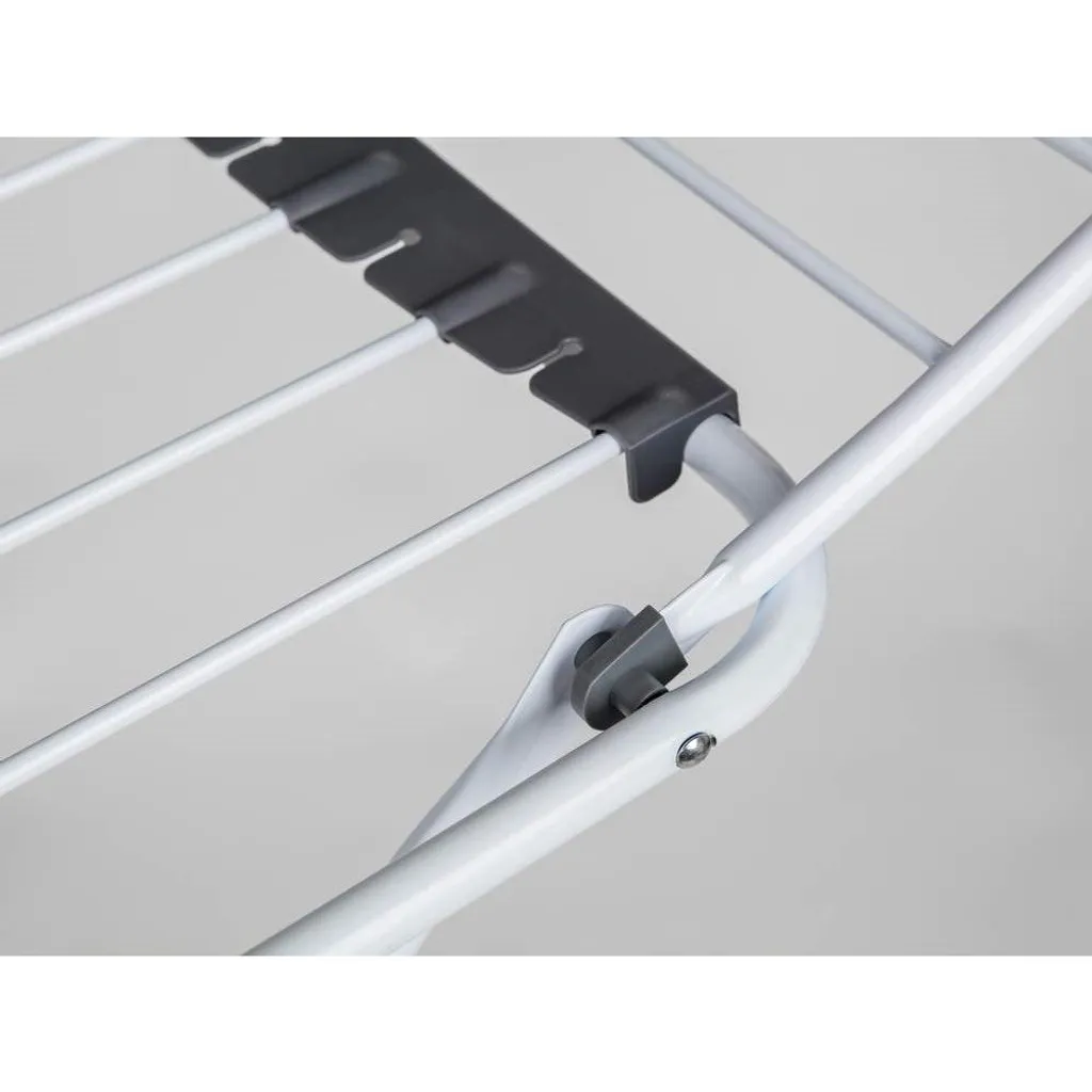 Séchoir Brilanz Travis 20m, structure robuste en acier blanc laqué - 6