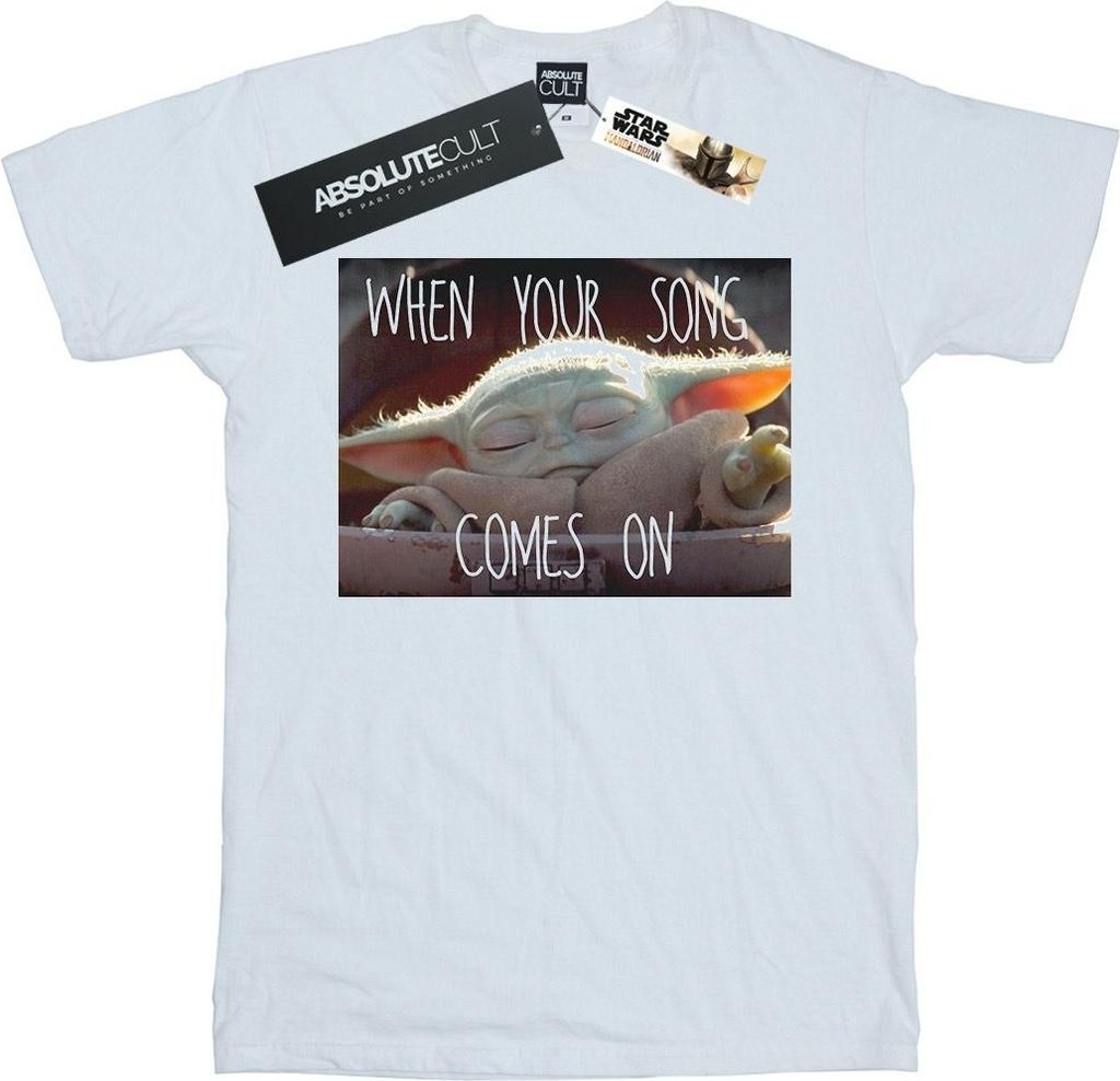 Star Wars - "The Mandalorian The Child Song" T-Shirt für Herren BI47139 (5XL) (Weiß)