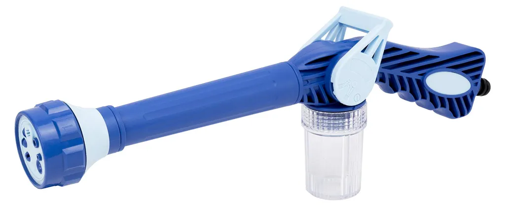 Pistolet d'arrosage multifonctionnel avec réservoir savon intégré 8-en-1