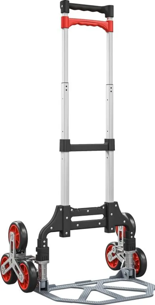 Chariot escalier pliable 6 roues aluminium 70kg - Structure renforcée