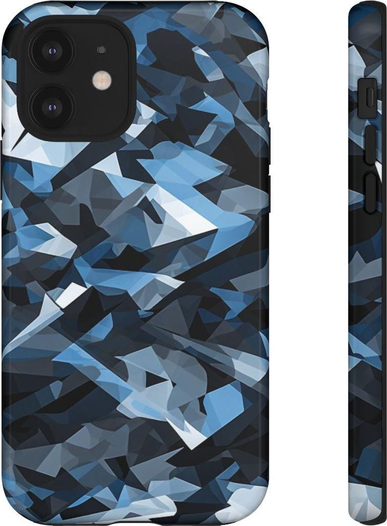 Urbanes Tarnmuster mit geometrischen Formen – Hülle Kompatibel mit iPhone 12