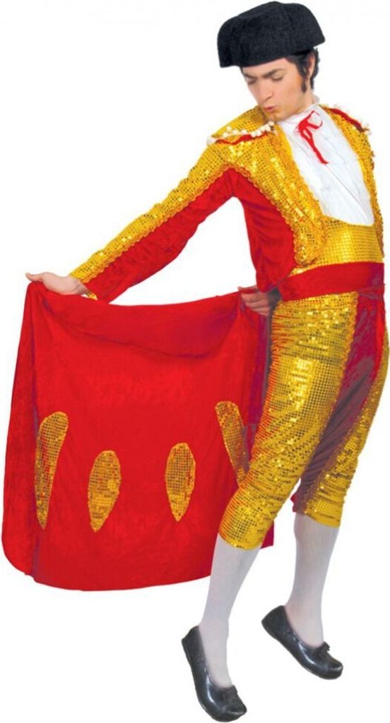 Stierkämpfer Goldene Eleganz Weltkulturen Kostüm Matador Junggesellenabschied Tradition Herrenkostüm Karneval Festliche Kleidung Roter Glamour, ...