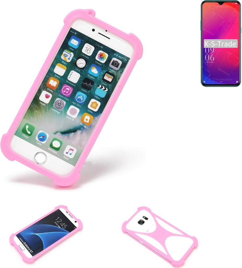 K-S-Trade Handy Hülle kompatibel mit Doogee X95 Pro Schutz Hülle Bumper Silikon Schutz Hülle Cover Case Silikoncase Silikonbumper TPU Softcase