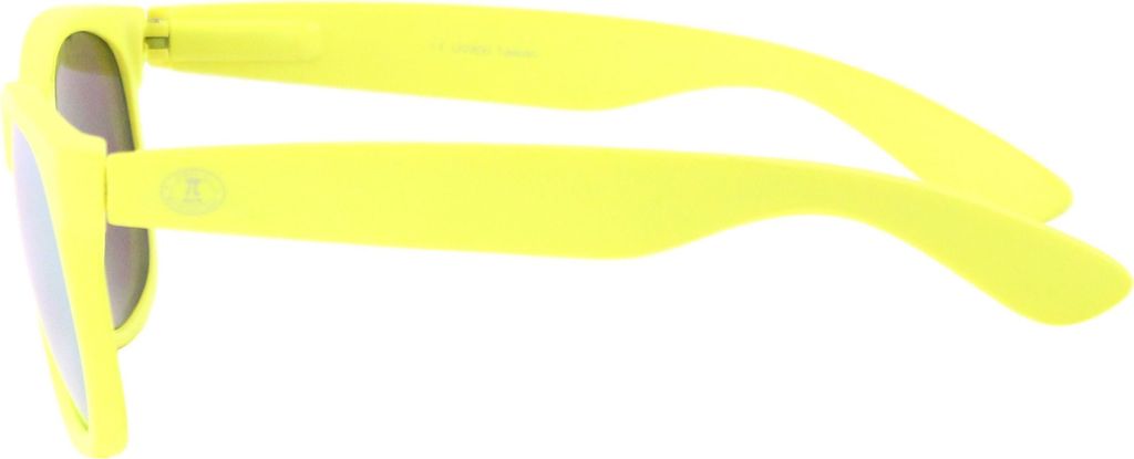 PiWear Sonnenbrille - Long Beach - matt gelb, gelbe Gläser, verspiegelt