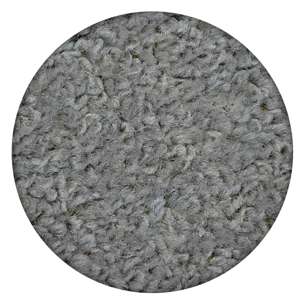 Tapis Rond Gris ETON 170cm - Tapis Géométrique Argentin pour Salon
