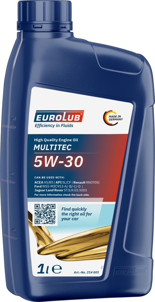EUROLUB Motoröl MULTITEC 5W-30 1 L Produktbild 