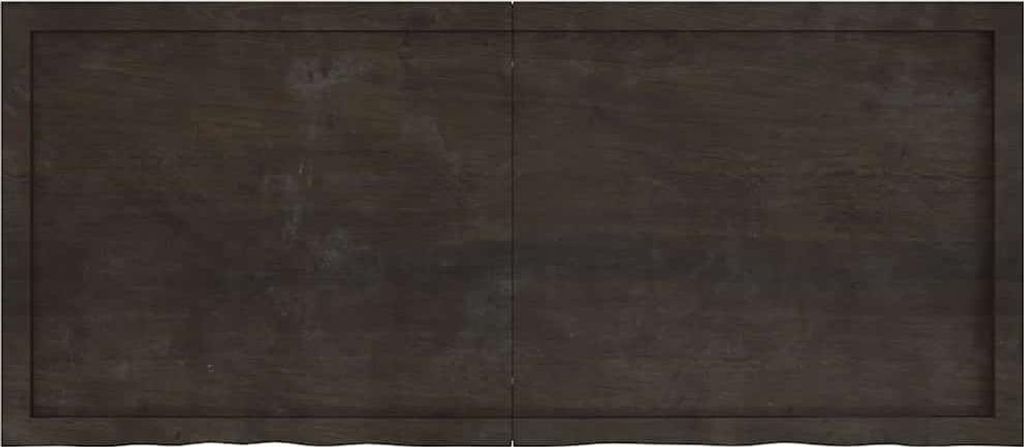 vidaXL Wandregal Dunkelbraun 140x60x(2-6)cm Massivholz Eiche Behandelt