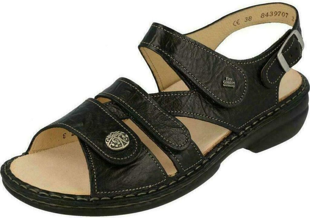 Finn Comfort, Gomera, Damen, Sandale, schwarz, Leder,  - Produktbild 