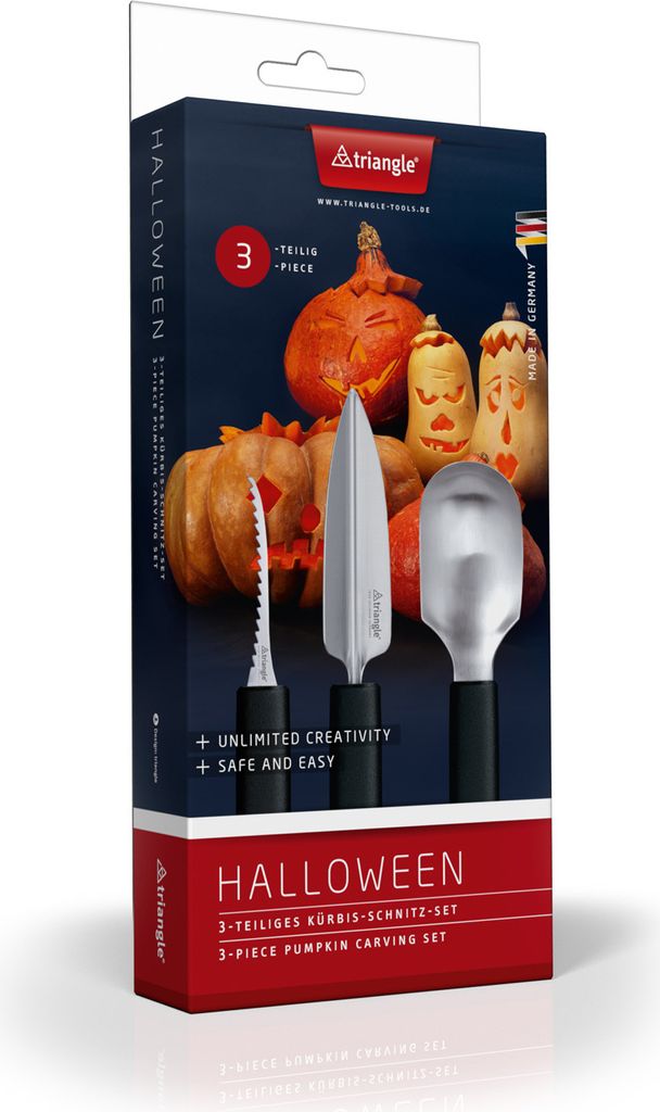 Triangle Kürbis-Schnitz-Set, 3-teilig 90 835 03 02 Produktbild 