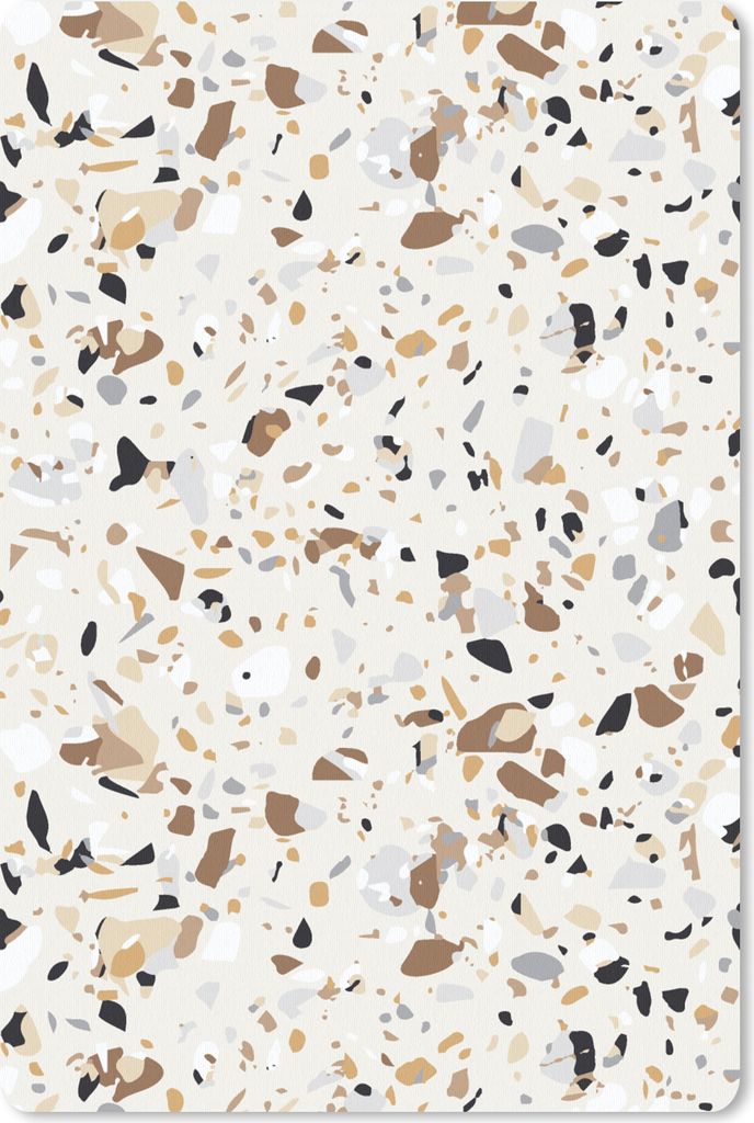 MuchoWow Mauspad Mousepad Terrazzo - Muster - Gestaltung 18x27 cm - Mousepads - Maus Mat - Pad - Mausunterlage