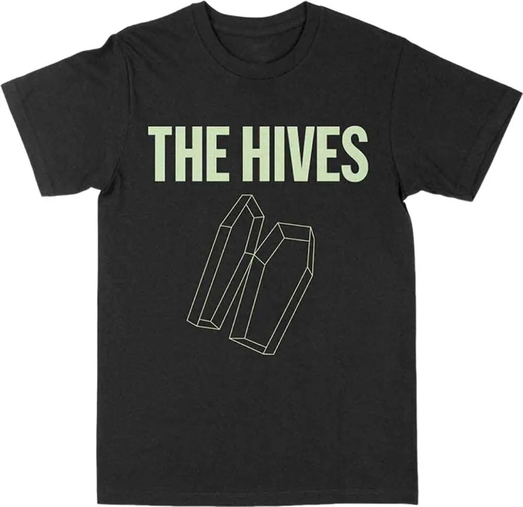 T-shirt Rock The Hives Cercueil Phosphorescent en Coton Noir Taille L