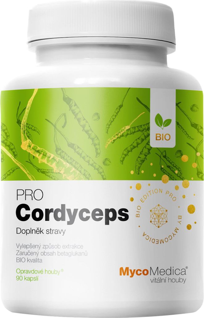 MycoMedica Cordyceps PRO 90 kapslí, doplněk stravy Obrázek produktu 