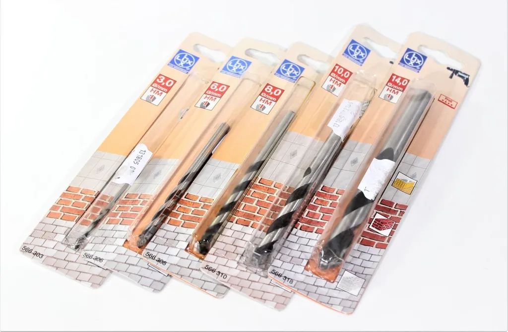 LUX Set Punte HM per Muro e Ceramica - Qualità e Precisione 5pz