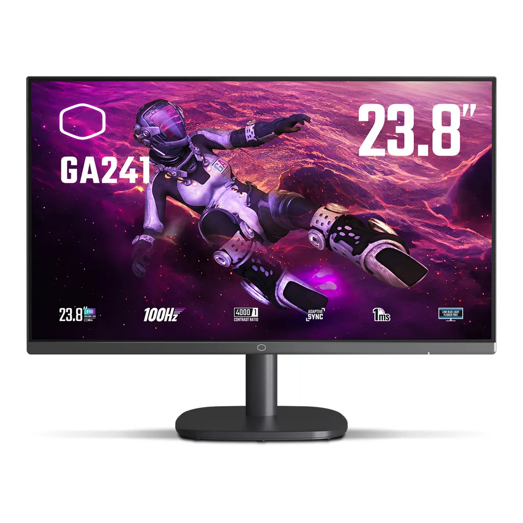 Moniteur PC 100Hz Cooler Master FHD Anti-Fatigue Oculaire Dalle VA 24"