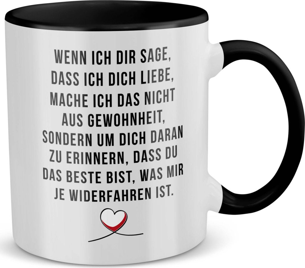 22Feels Paar Tasse Jahrestag Geschenk Hochzeitstag Ehefrau Ehemann Valentinstag Sie Ihn Freund Freundin Geburtstag Weihnachten Liebe Paar (Weiss-Sc...