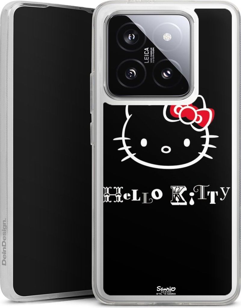DeinDesign Handyhülle für Xiaomi 14T Silikon Hülle Case Smartphone Schutzhülle Fanartikel Hello Kitty Kawaii