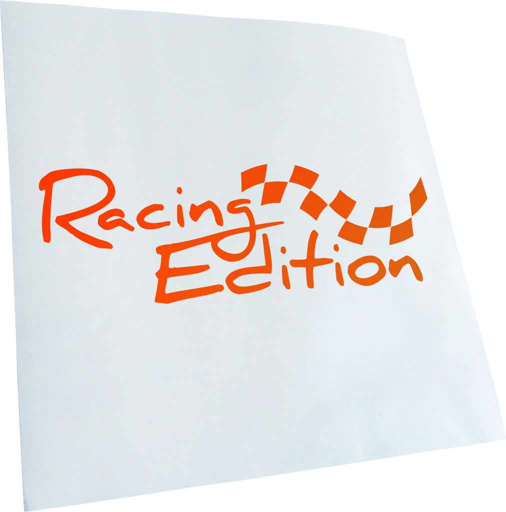 Kiwistar - Autoaufkleber - Racing Edition - Neonorange - 24x8cm - Aufkleber für Auto, Laptop, Fahrrad, LKW, Motorrad mehrfarbig JDM Decal Racing