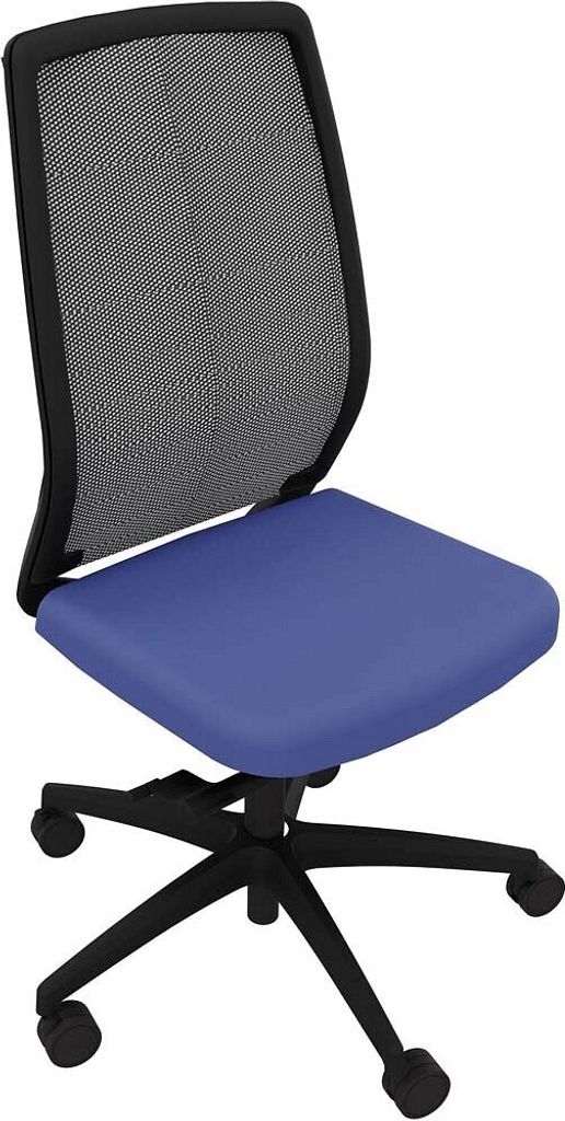 Quadrifoglio Bürostuhl Orion blau, schwarz, schwarz Stoff
