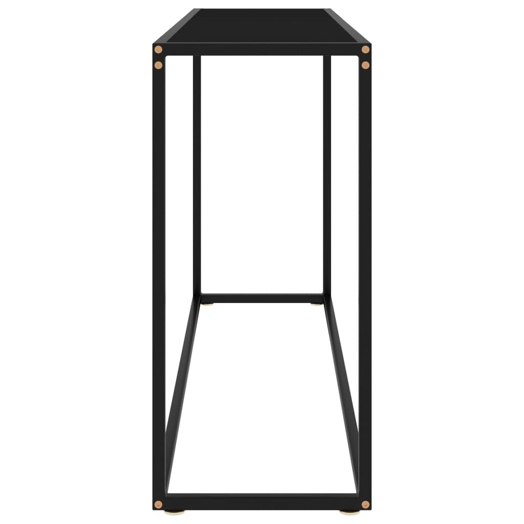 Hochwertigen Möbel Konsolentische - Schwarz Konsolentisch Schwarz 120x35x75cm Hartglas NEU5404860