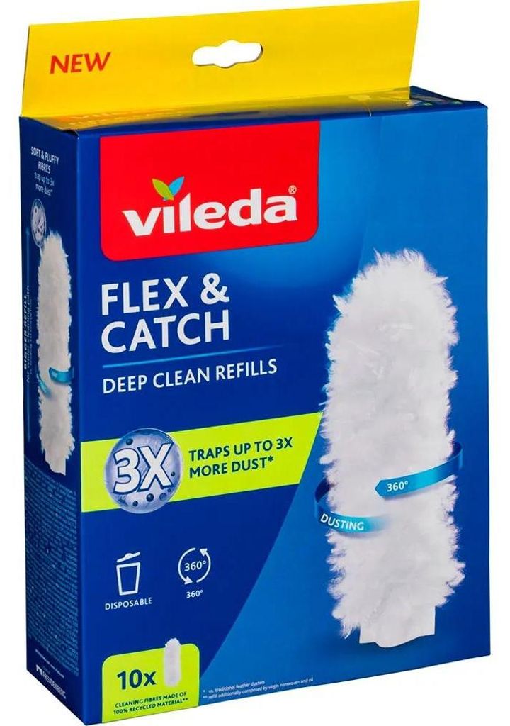 Staubwedel-Einsätze für Vileda Flex&Catch  10 Stück Produktbild 