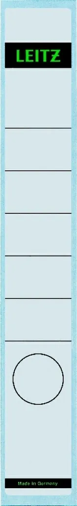 Porte-étiquettes pour dos de classeur 39x285mm papier blanc épais
