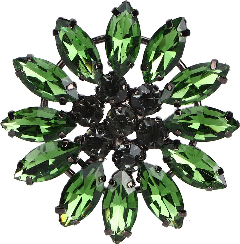 Kristall-Applikation, 2er-Set, dunkelgrün, Blumenform, für Kleider, Schuhe, Handwerk, Nähen