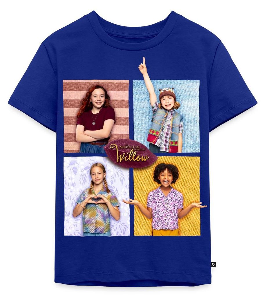Spreadshirt Ein Mädchen Namens Willow Willow & Ihre Freunde Kinder Premium T-Shirt, 110/116 (4 Jahre), Royalblau