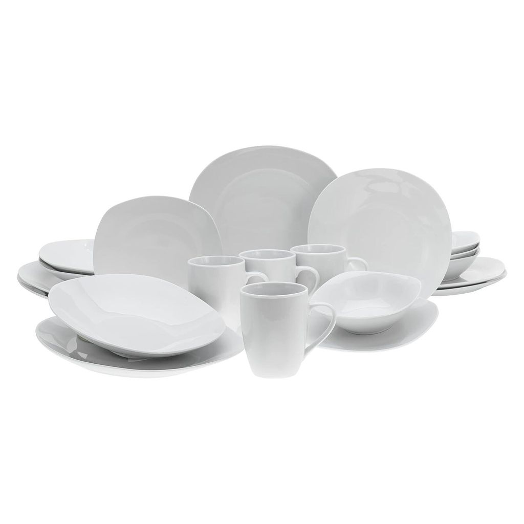 CreaTable, 11645, Square Weiss, kombinovaná sada 20 dielov, Obrázok produktu 