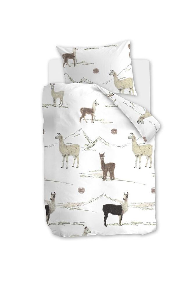 beddinghouse Bettwäsche LAMA MOUNTAIN 100x135 cm, mit 1 Kissen Bettbezug
