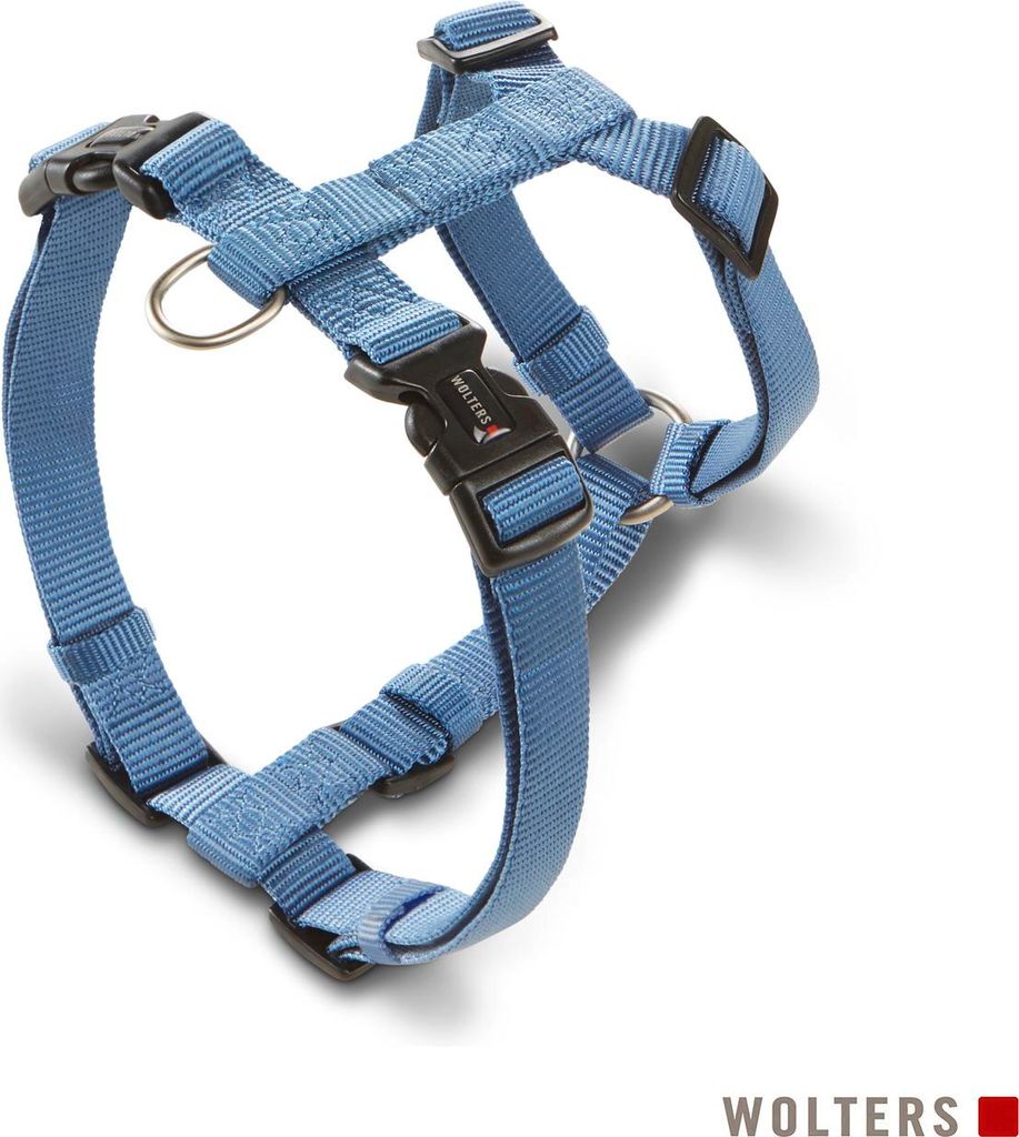 Wolters Geschirr Professional für Mops & Co., Größe:L 50 - 80 cm x 20 mm, Farbe:riverside blue