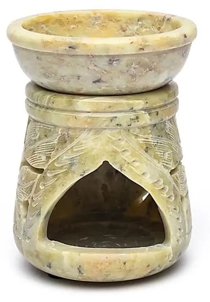 Diffuseur de Parfum Arbre de Vie Brûle-parfum en Pierre de Stéatite - 2