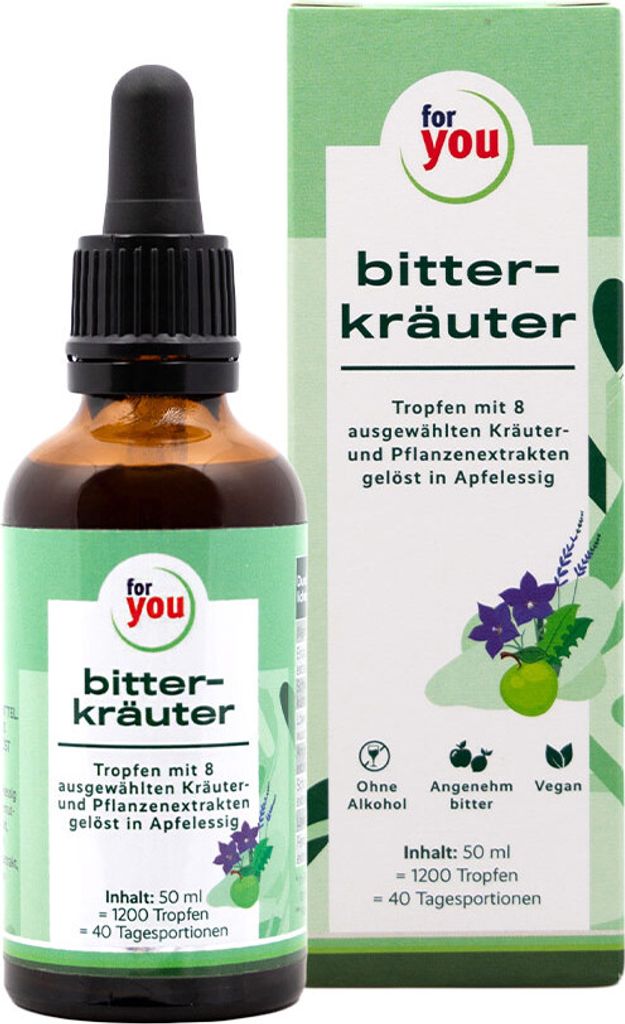 For You bitterkräuter-Tropfen 50 ml Produktbild 