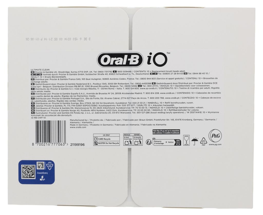 Braun Oral-B iO Aufsteckbürsten Ultimative Reinigung 10 Produktbild 