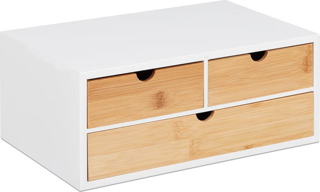 Organizzatore da Tavolo RD39328 in Legno - Portaoggetti Scrivania - 9