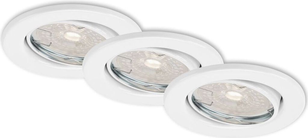 Lampade da incasso a LED set da 3 GU10 dimmerabili Immagine del prodotto 