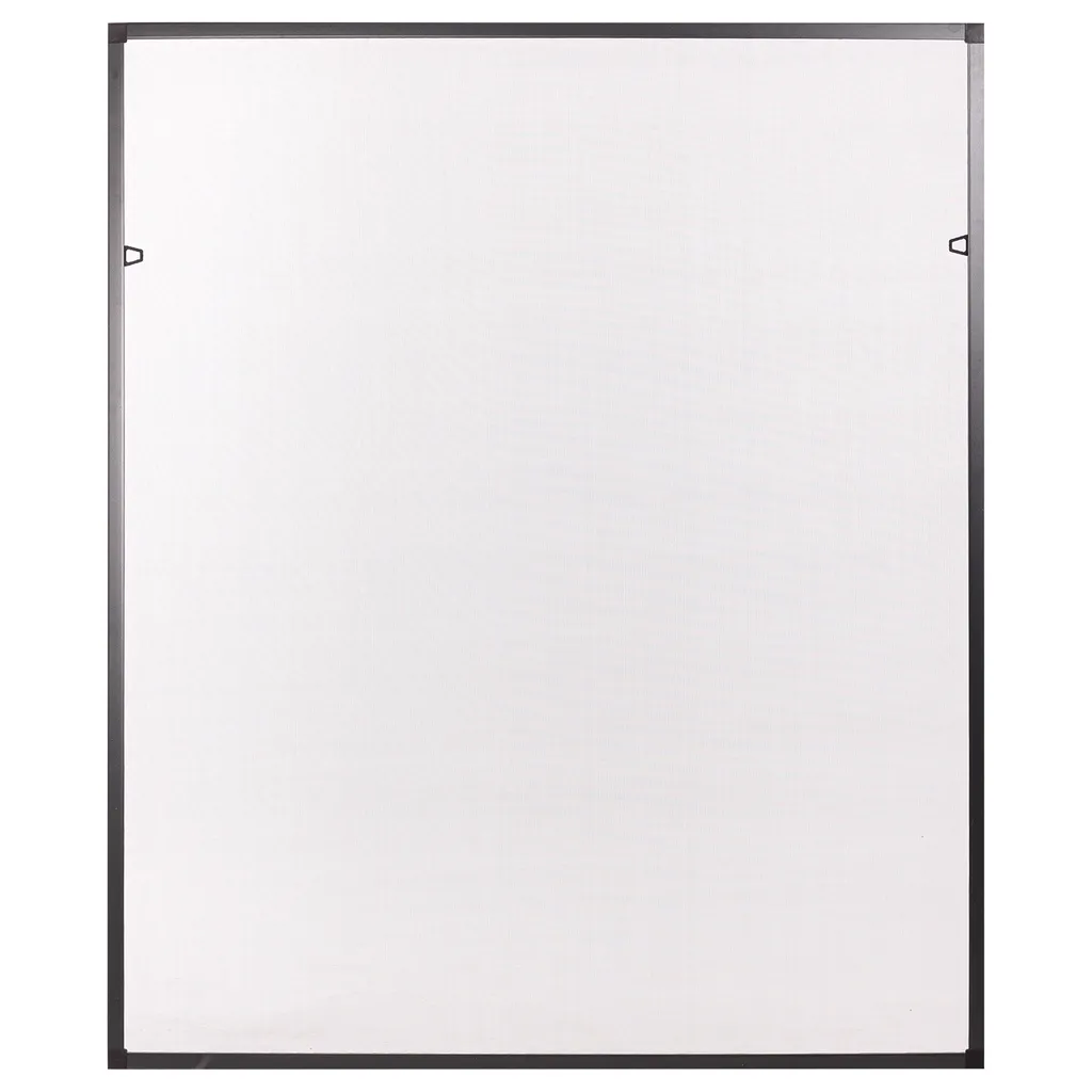 Cadre moustiquaire fixe en aluminium anthracite 130x150 cm ajustable