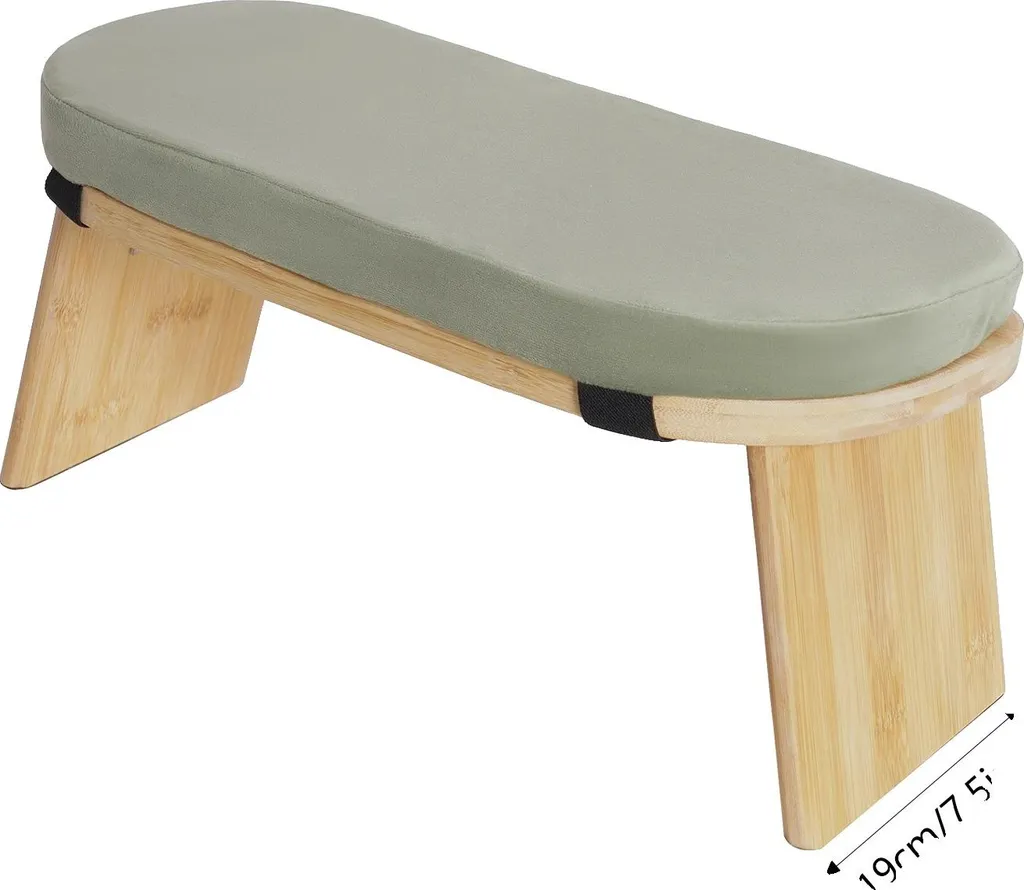 Sgabello da meditazione, Design ergonomico, Materiali resistenti, verde