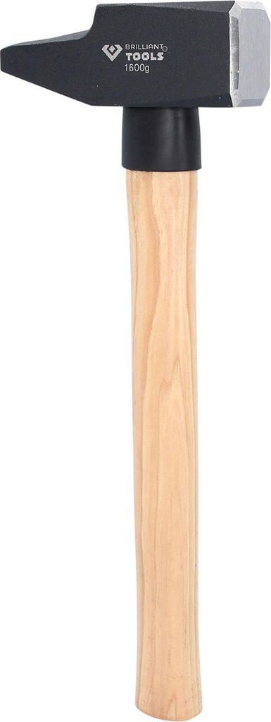 Brilliant Tools Schlosserhammer mit Hickory-Stiel, 1600 g, französische Form