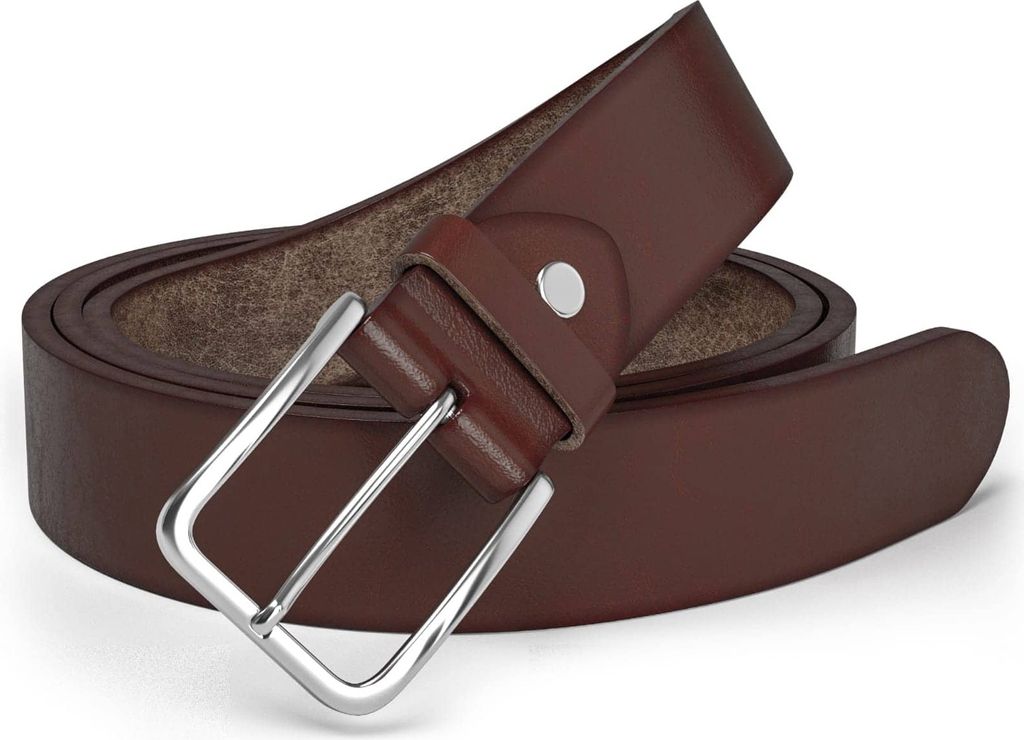 Hochwertiger Herren Überlängen Leder Gürtel aus Italien 30615 Braun 140 cm