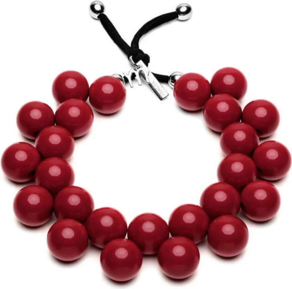 Collier anti-allergie bordeaux C206-19-1650 pour peau sensible
